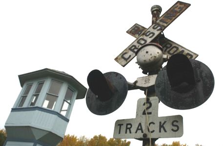 Former Benton Harbor Crossing Guard Tower at Coloma